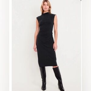 Old Navy Black Midi Dress